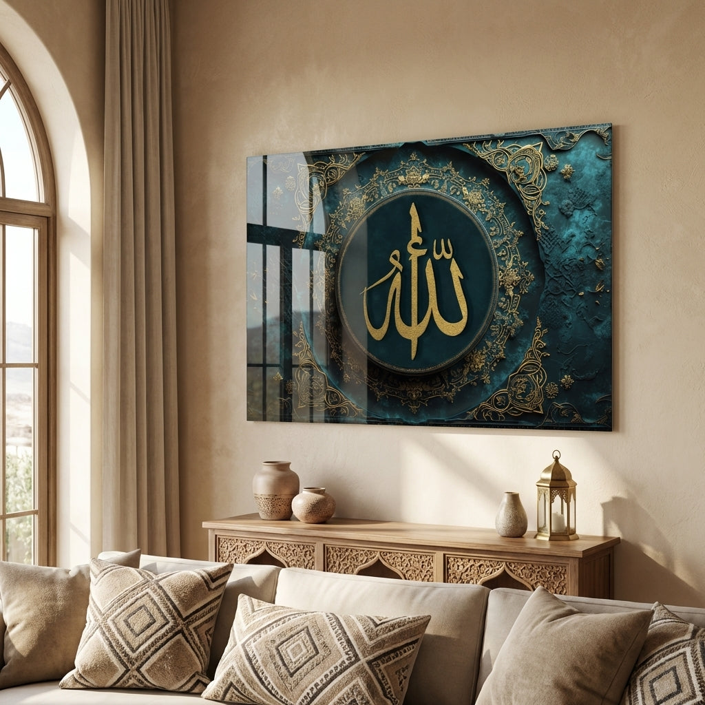 Allah Glass Islamic Wall Art - WTC071