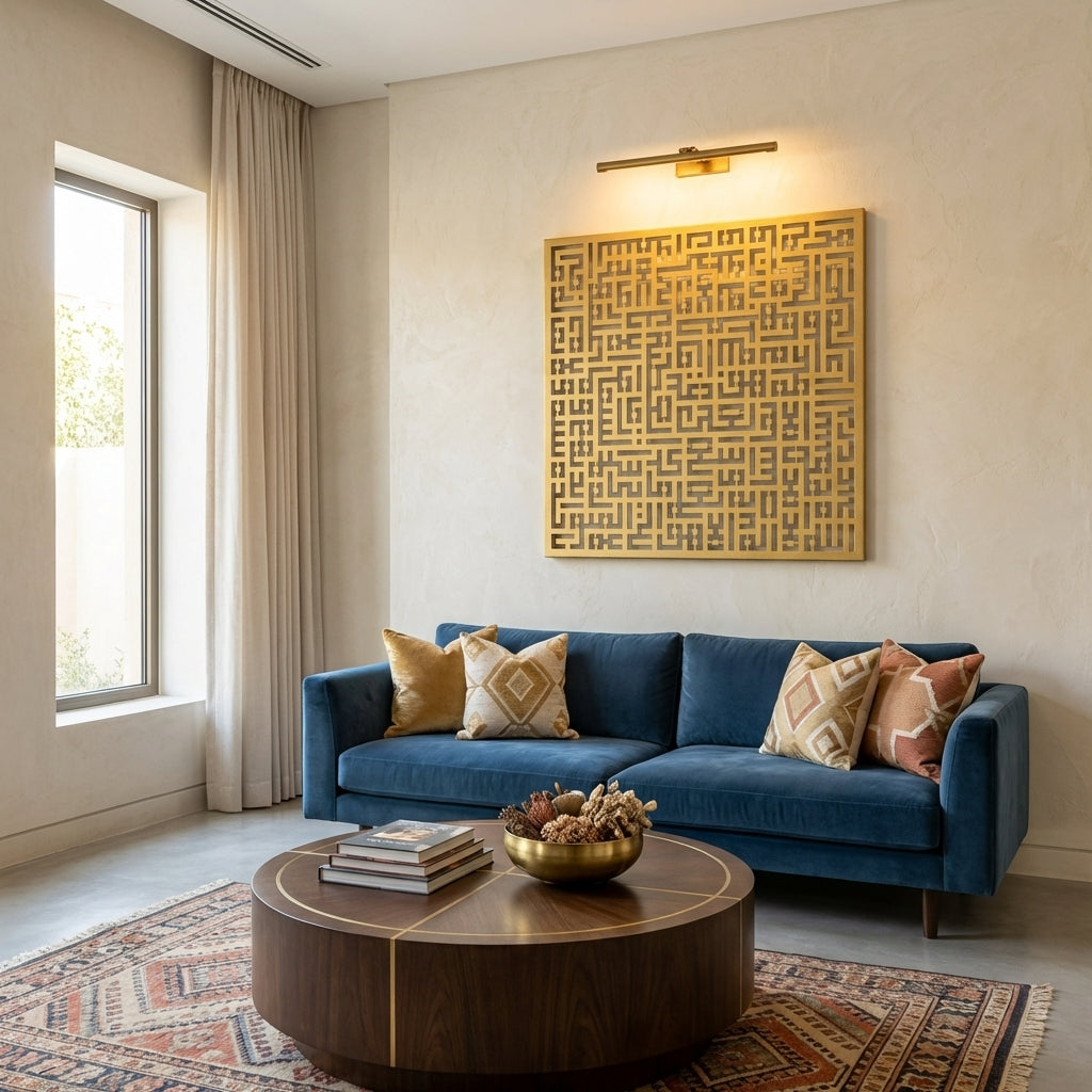 Kufic Ayatul Kursi Metal Islamic Wall Art – WAM081