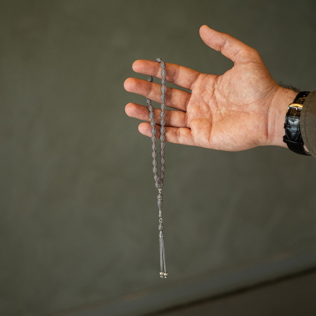 Saray - Oxidized Fusion Silver Tasbeeh - WATE015
