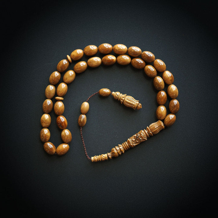 Handcrafted Kuka Wood Tasbeeh Special Carved Imam Bead – WATD076