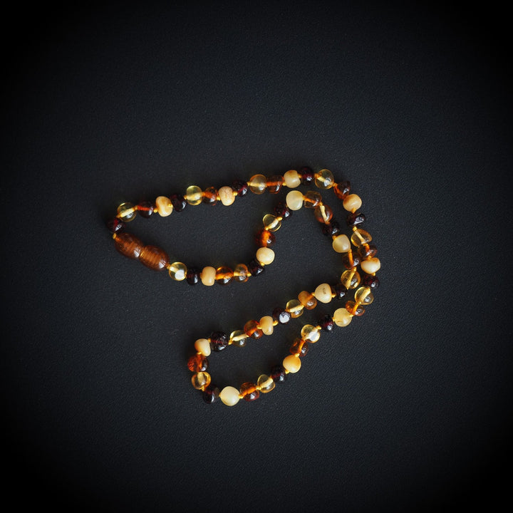 Natural Amber Necklace for Children - WAMT054