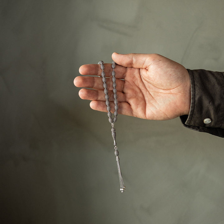 Saray - Oxidized Fusion Silver Tasbeeh - WATE015