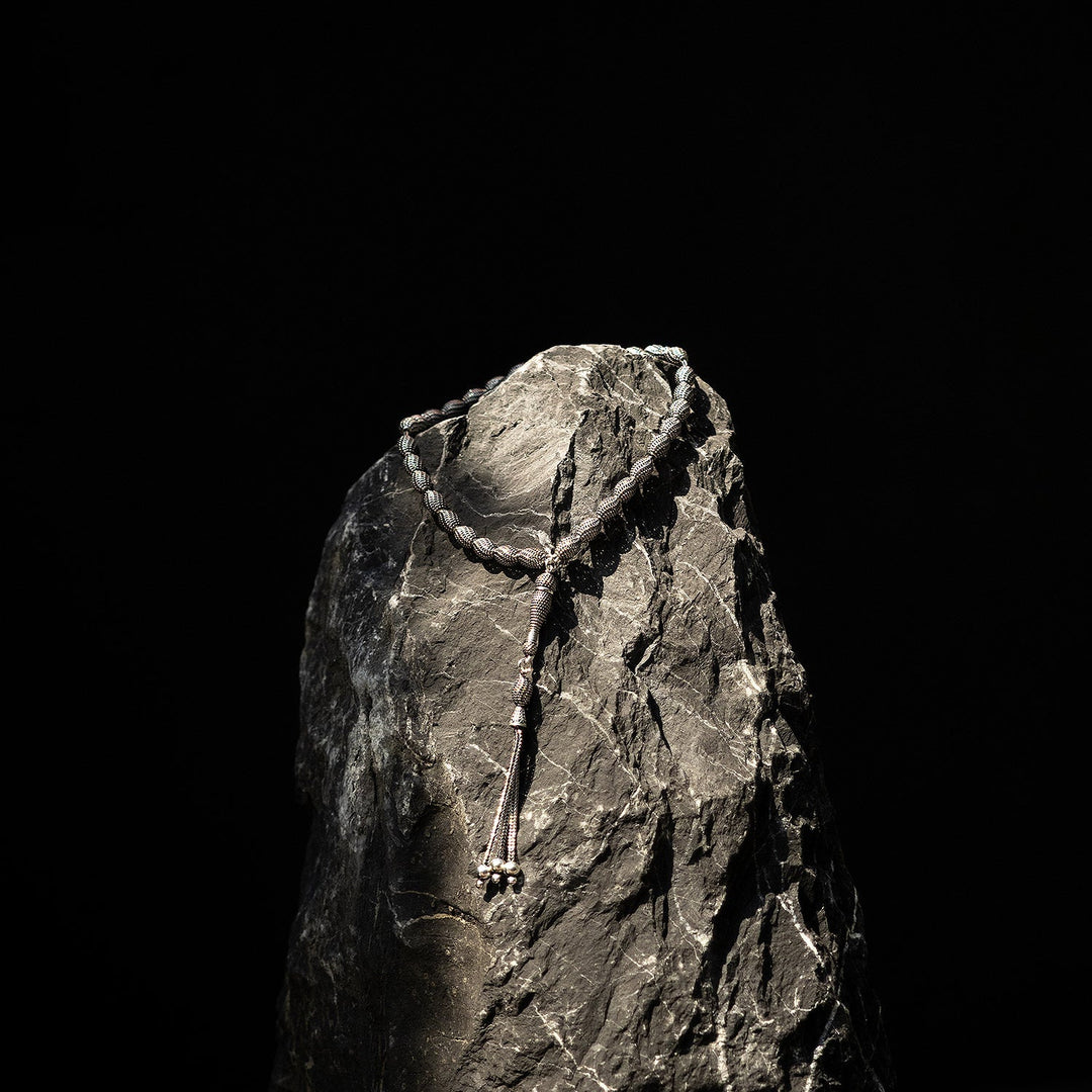 Saray - Oxidized Fusion Silver Tasbeeh - WATE015