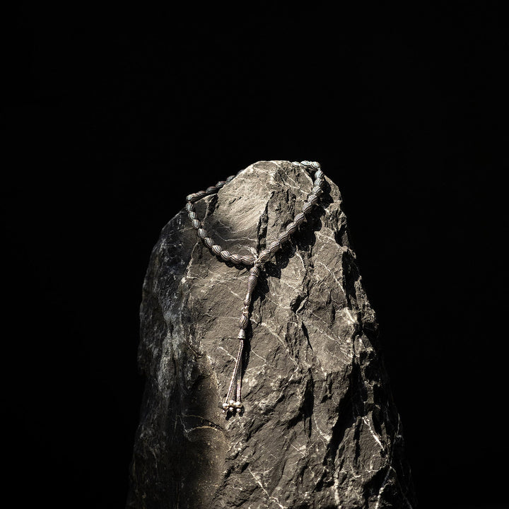 Saray - Oxidized Fusion Silver Tasbeeh - WATE015