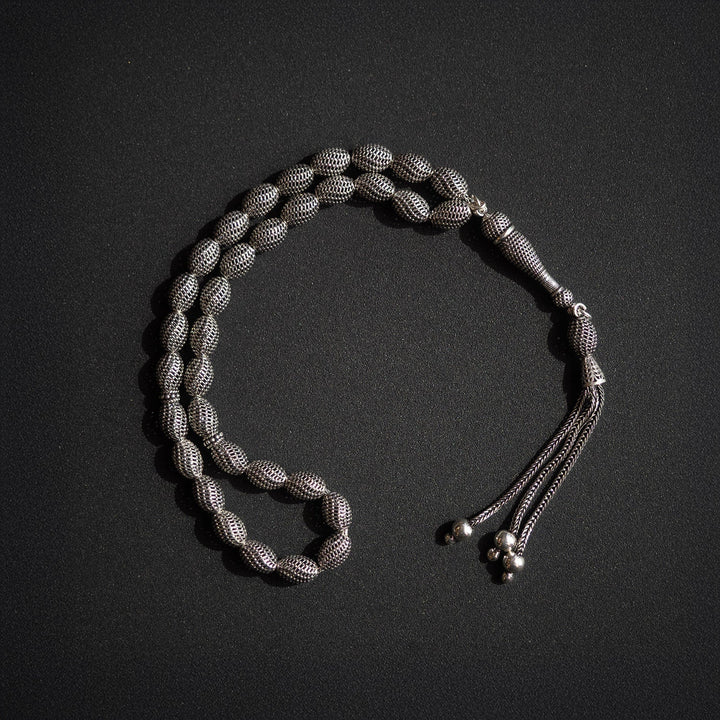 Saray - Oxidized Fusion Silver Tasbeeh - WATE015