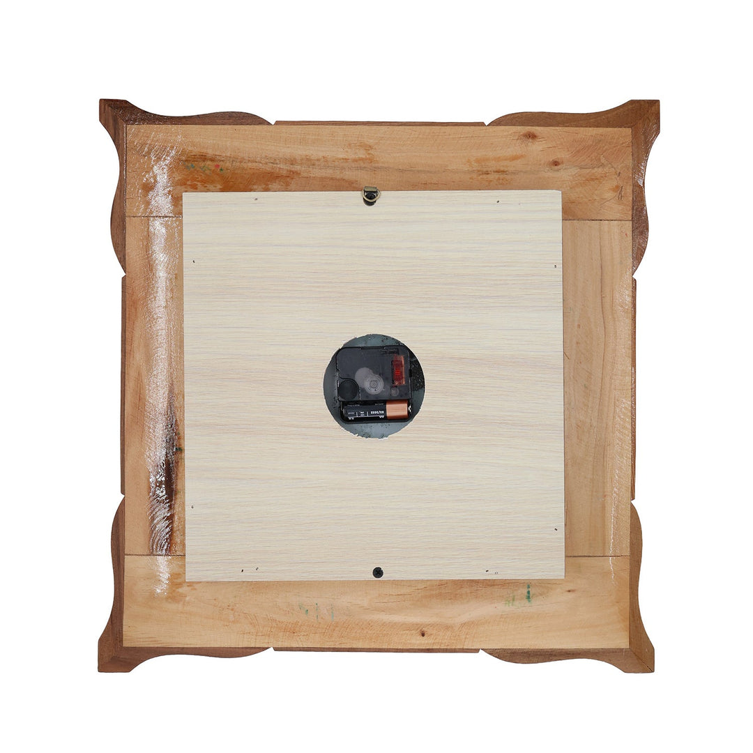 Handmade Hatem-Inlaid Wooden Wall Clock – WAAH152