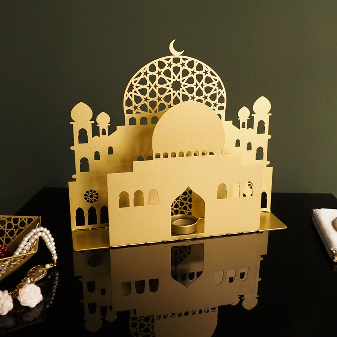 ديكور سطح المكتب المعدني بتصميم مسجد - WAMH150