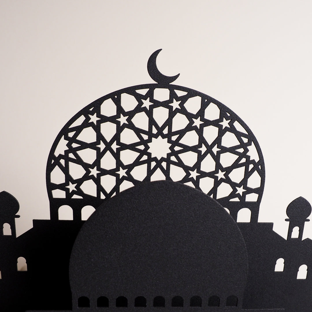 Mosque Patterned Metal Desktop Decor - WAMH150