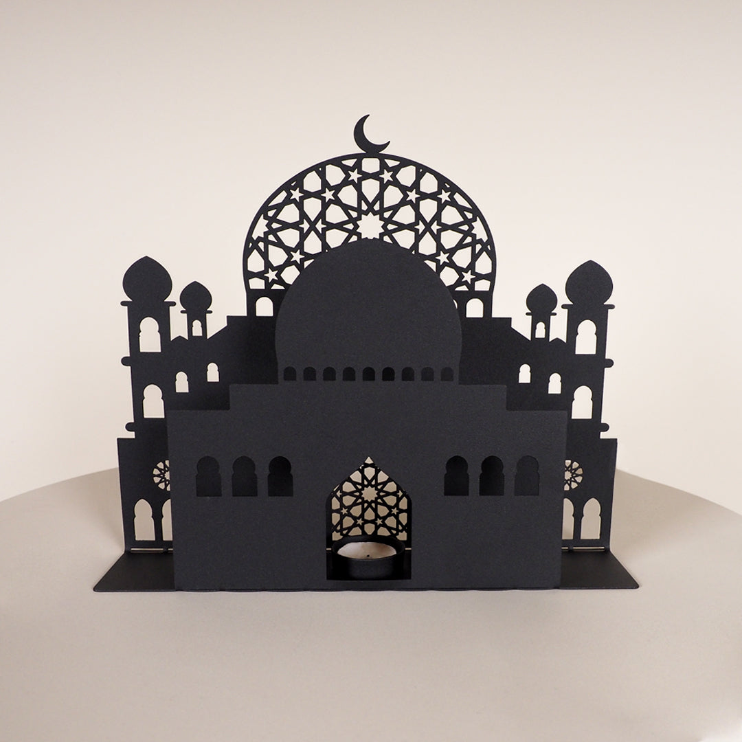 Mosque Patterned Metal Desktop Decor - WAMH150