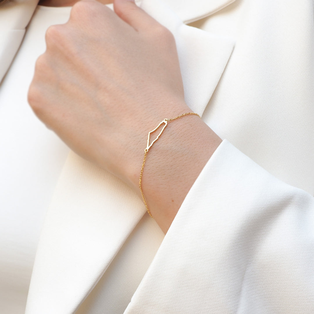 Map of Palestine Bracelet - WAMT027
