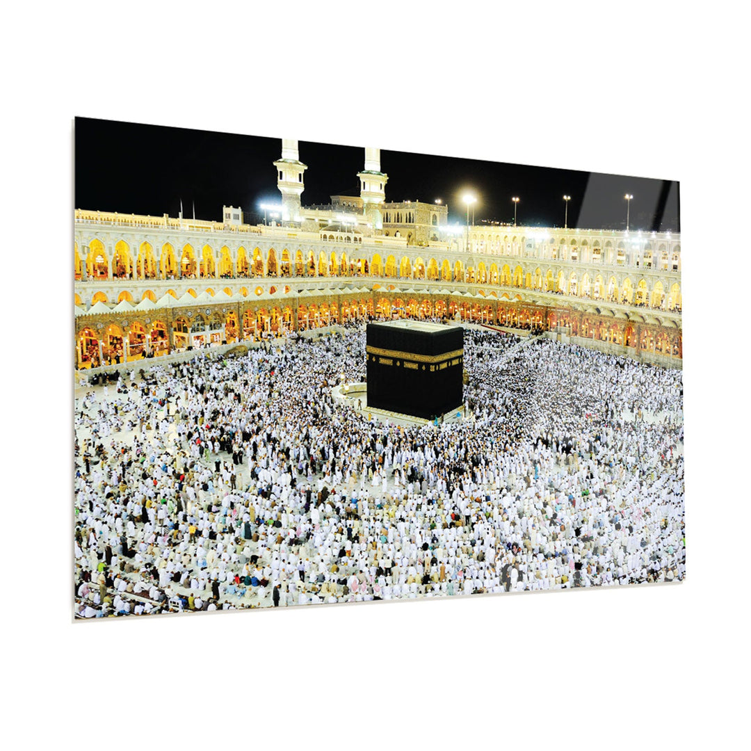 Kaaba Shareef Glass Wall Art - WTC011