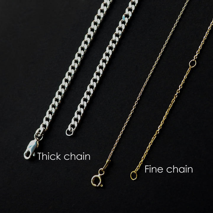 Custom Name Silver Necklace with Crescent - WAMT062