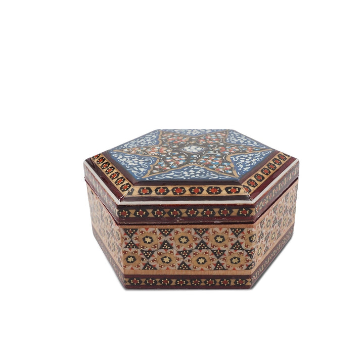 Handcrafted Hatem Inlaid Wooden Decorative Box - WAAH289
