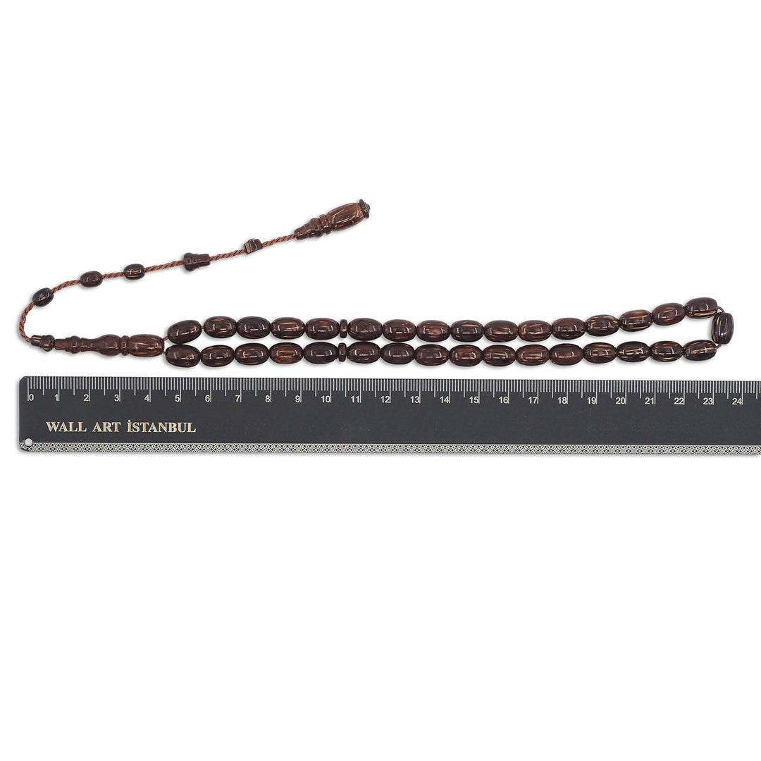 Master-Crafted Glazed Kuka Capsule-Cut Tasbeeh - WATD854