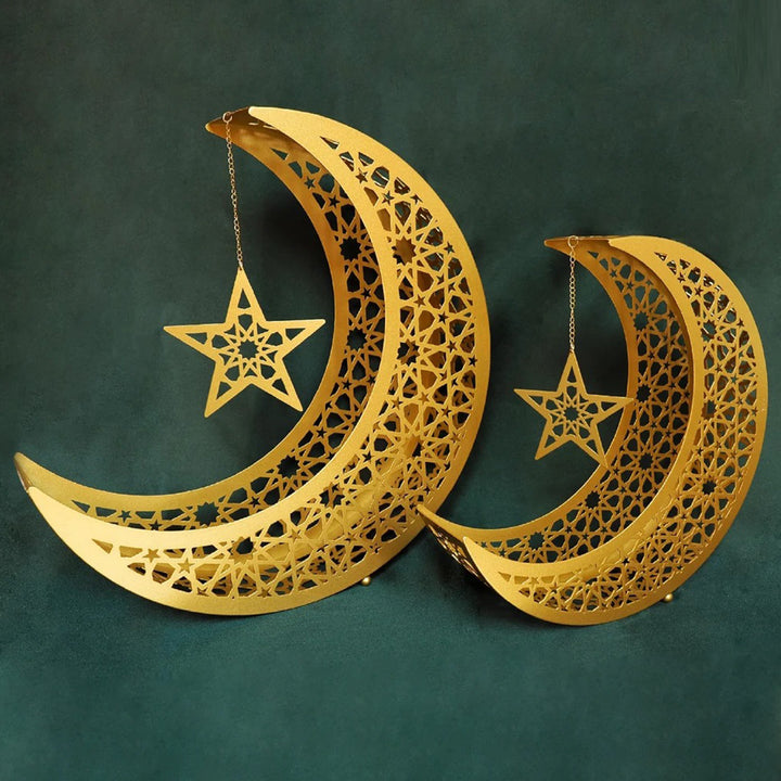 Metal Ramadan Moon Decor Set of 2 - WAMH106