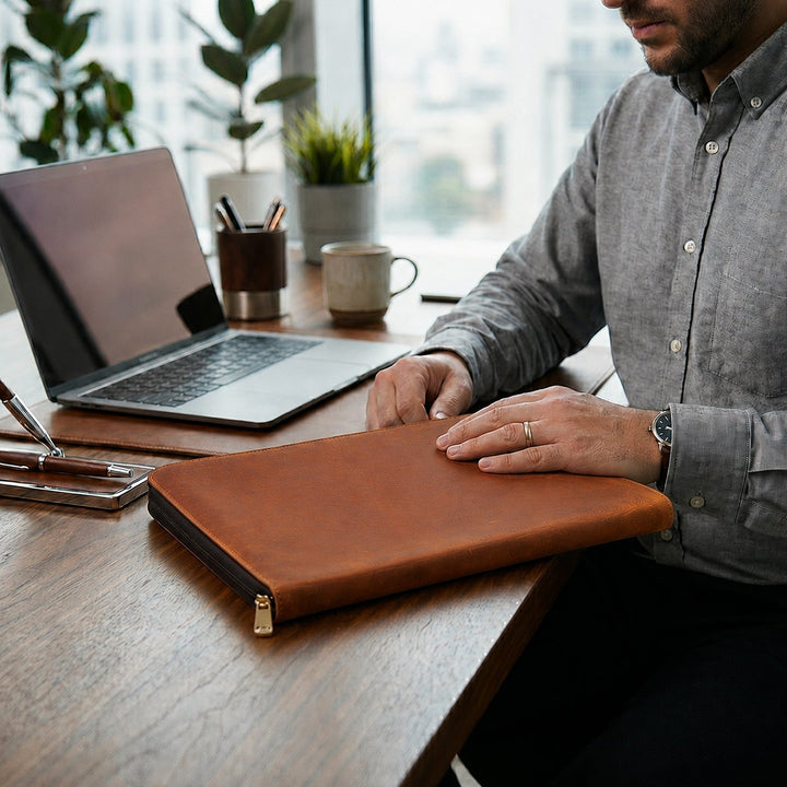 Leather Prayer Mat Bag and Cream Prayer Mat Set – WAS500