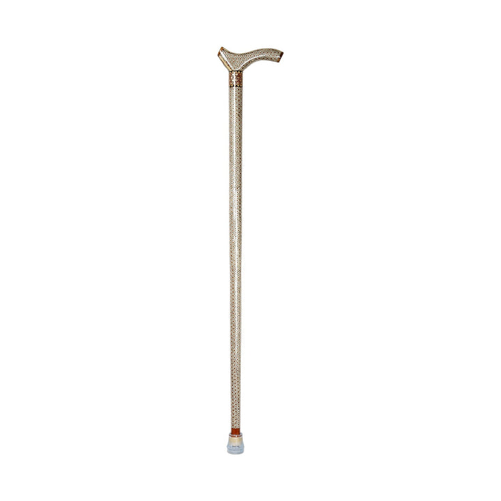 Persian Hand-Embellished Wooden Walking Cane - WAAH038