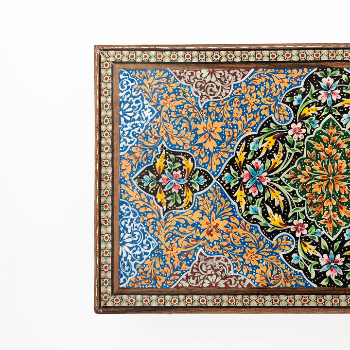 Traditional Motif | Handcrafted Hatem-Inlaid Wooden Box - WAAH119