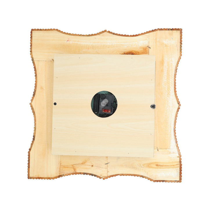 Handmade Hatem-Inlaid Wooden Wall Clock – WAAH154