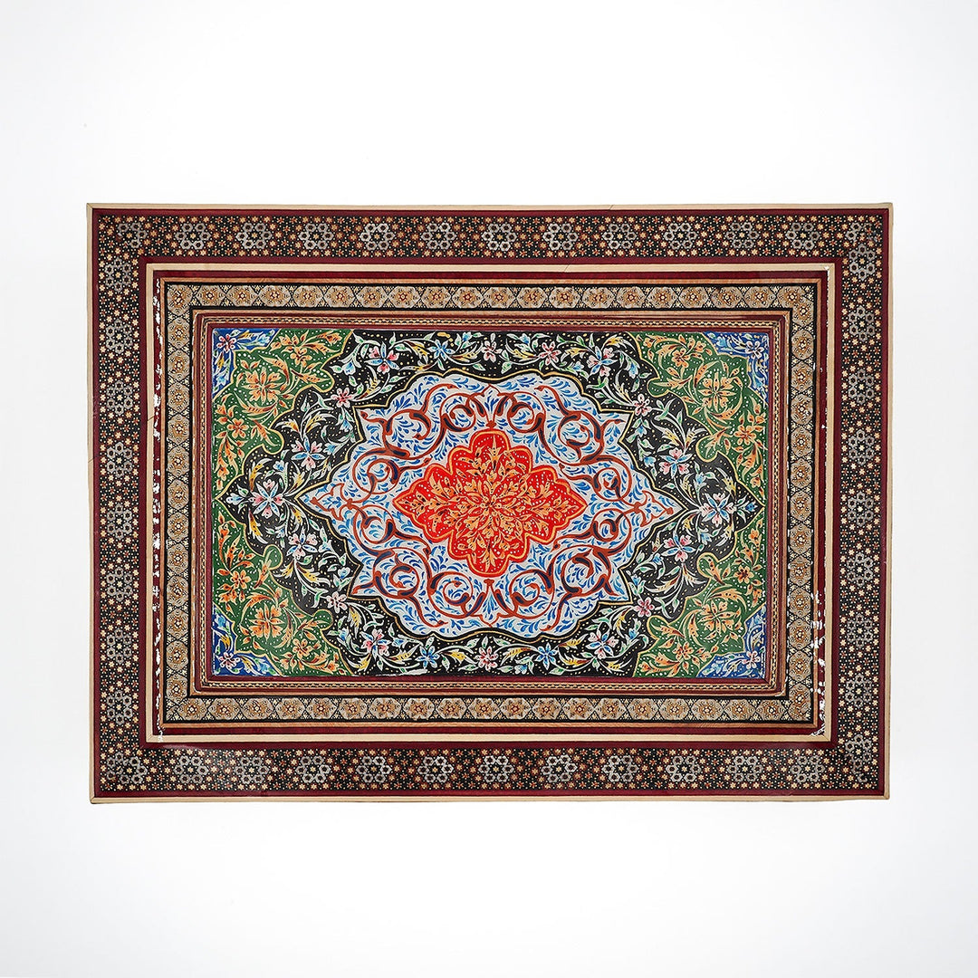 Handcrafted Hatem-Inlaid Wooden Box - WAAH230