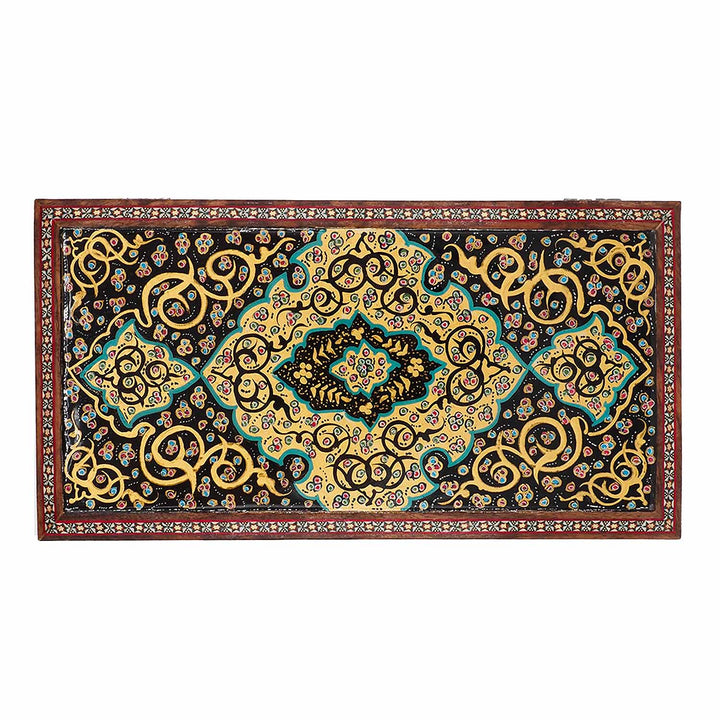 Handcrafted Hatem-Inlaid Wooden Box - WAAH270