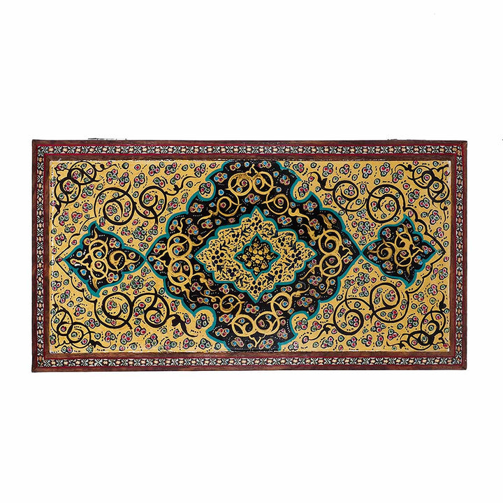 Handcrafted Hatem-Inlaid Wooden Box - WAAH274