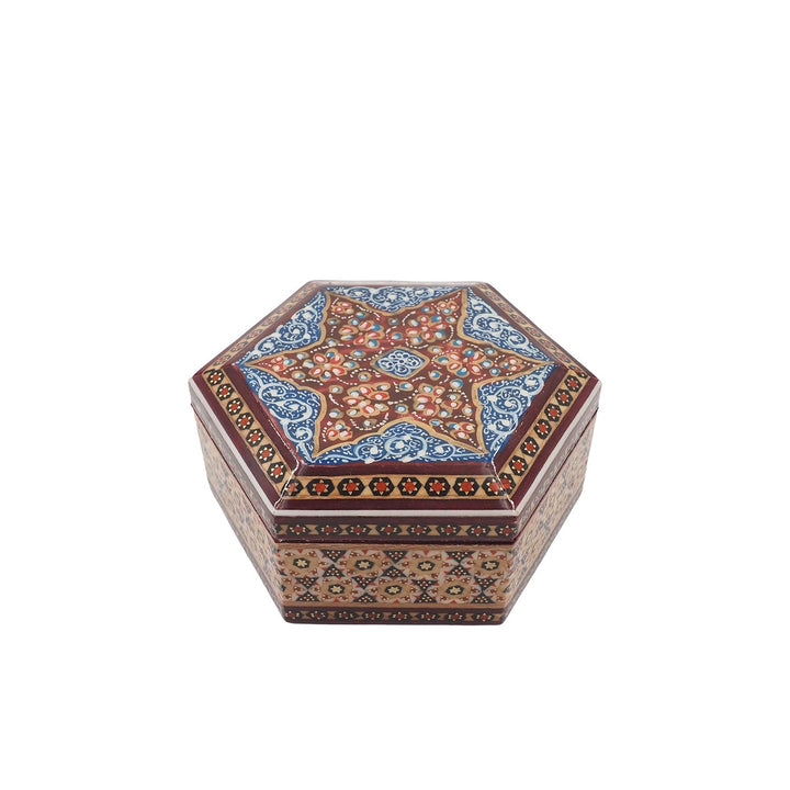 Handcrafted Hatem Inlaid Wooden Decorative Box - WAAH295