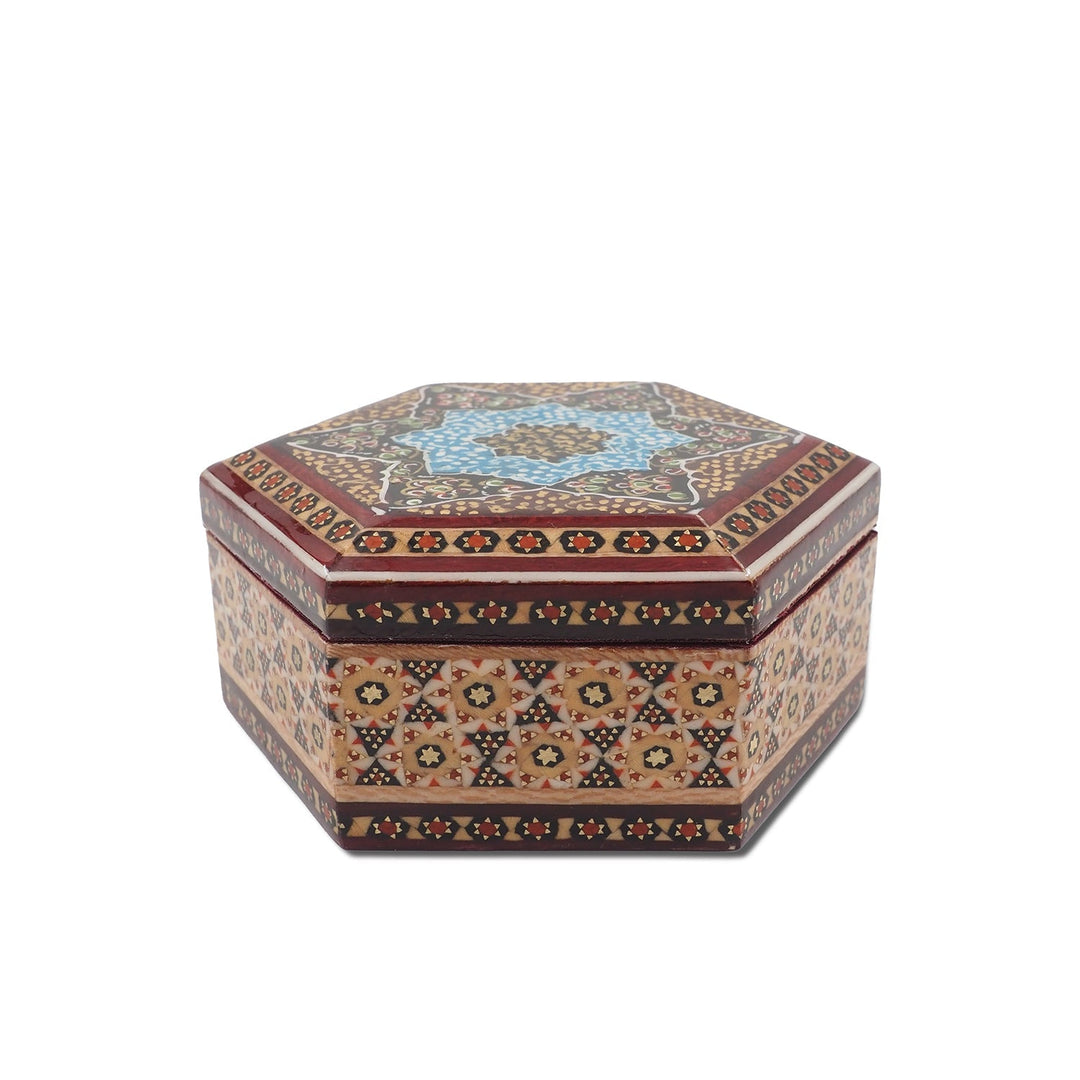Handcrafted Hatem Inlaid Wooden Decorative Box - WAAH301