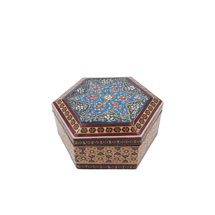 Handcrafted Hatem Inlaid Wooden Decorative Box - WAAH302