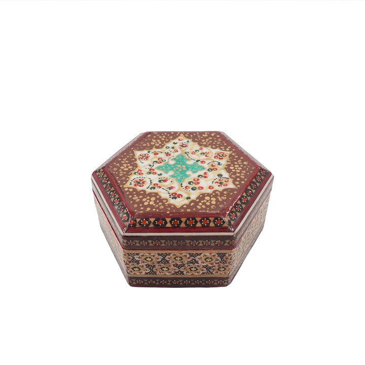 Handcrafted Hatem Inlaid Wooden Decorative Box - WAAH304