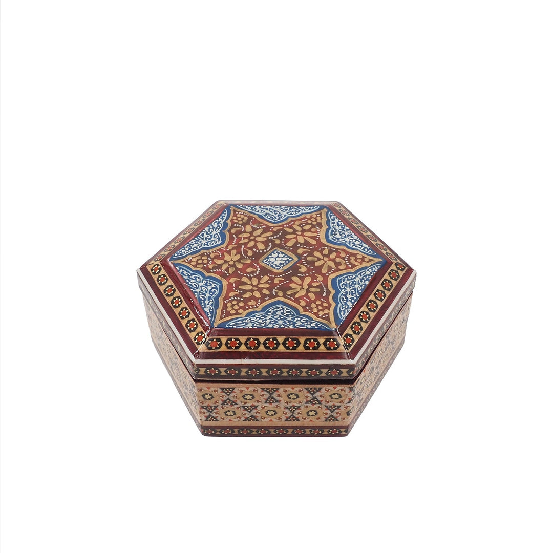 Handcrafted Hatem Inlaid Wooden Decorative Box - WAAH307
