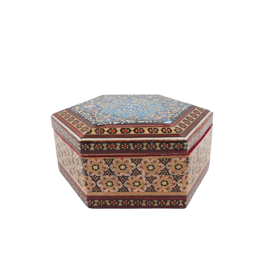 Handcrafted Hatem Inlaid Wooden Decorative Box - WAAH312