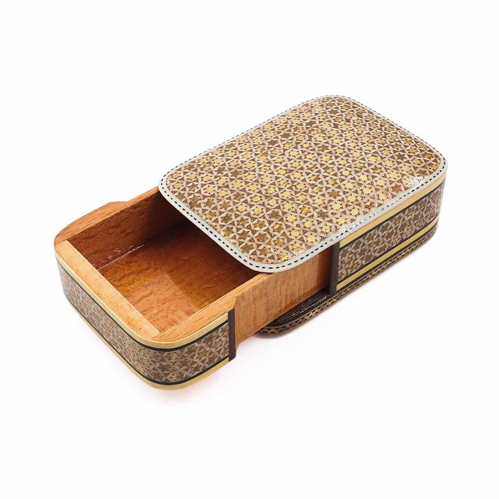 Handcrafted Hatem Inlaid Wooden Decorative Box with Drawer - WAAH315