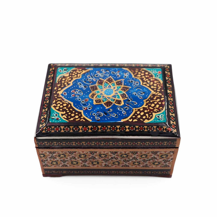 Handcrafted Hatem Inlaid Wooden Decorative Box - WAAH320