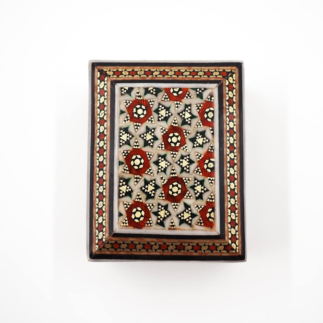Handcrafted Hatem Inlaid Wooden Decorative Box - WAAH327