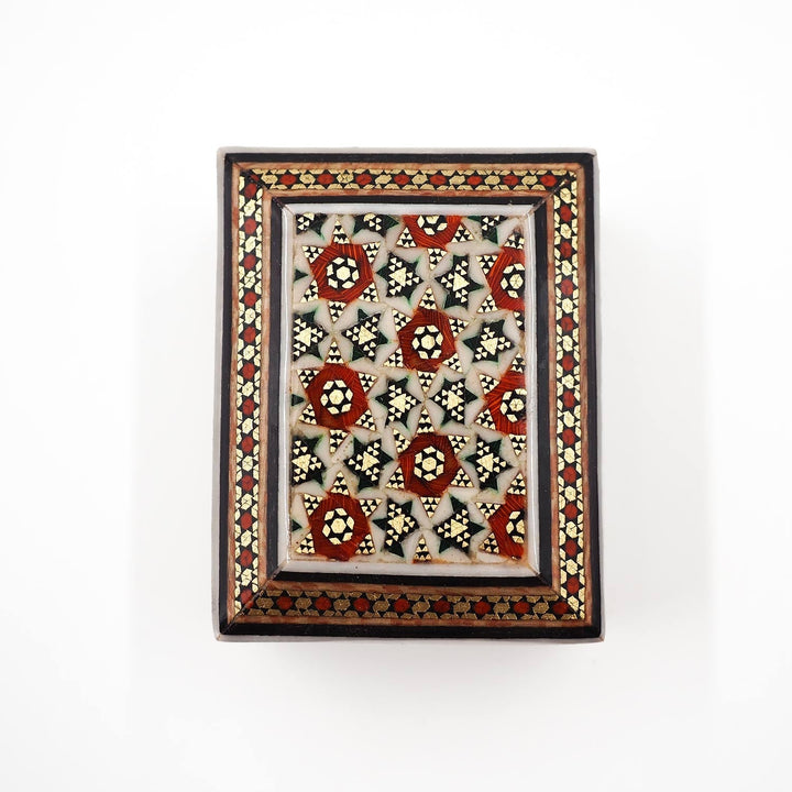 Handcrafted Hatem Inlaid Wooden Decorative Box - WAAH327