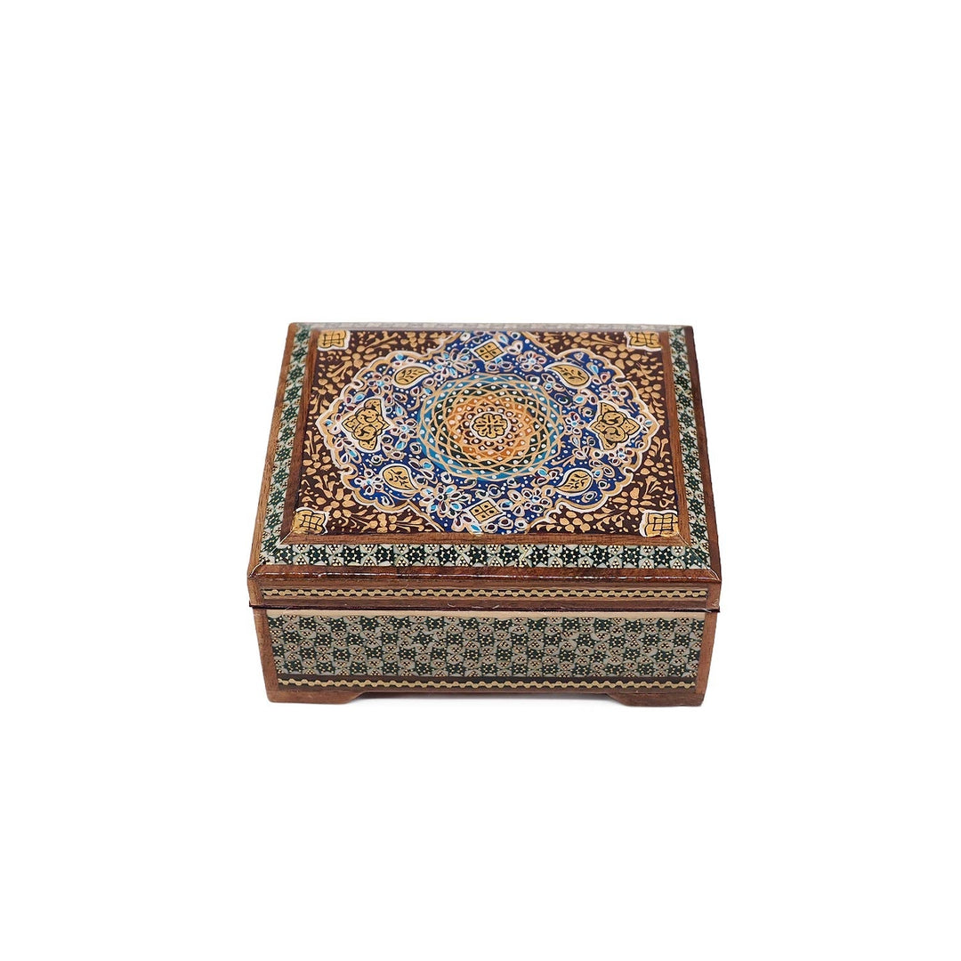 Handcrafted Hatem Inlaid Wooden Decorative Box - WAAH341
