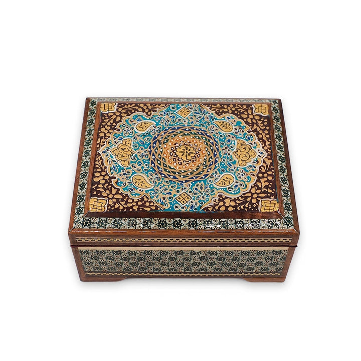 Handcrafted Hatem Inlaid Wooden Decorative Box - WAAH344
