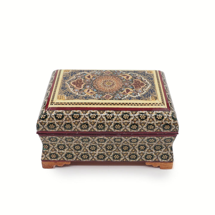 Handcrafted Hatem Inlaid Wooden Decorative Box - WAAH356