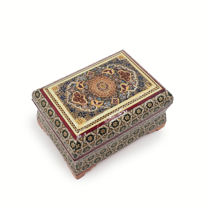 Handcrafted Hatem Inlaid Wooden Decorative Box - WAAH356