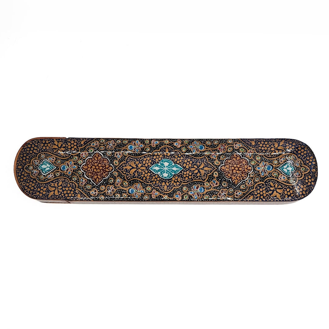 Handcrafted Hatem Inlaid Wooden Decorative Box with Sliding Lid - WAAH359