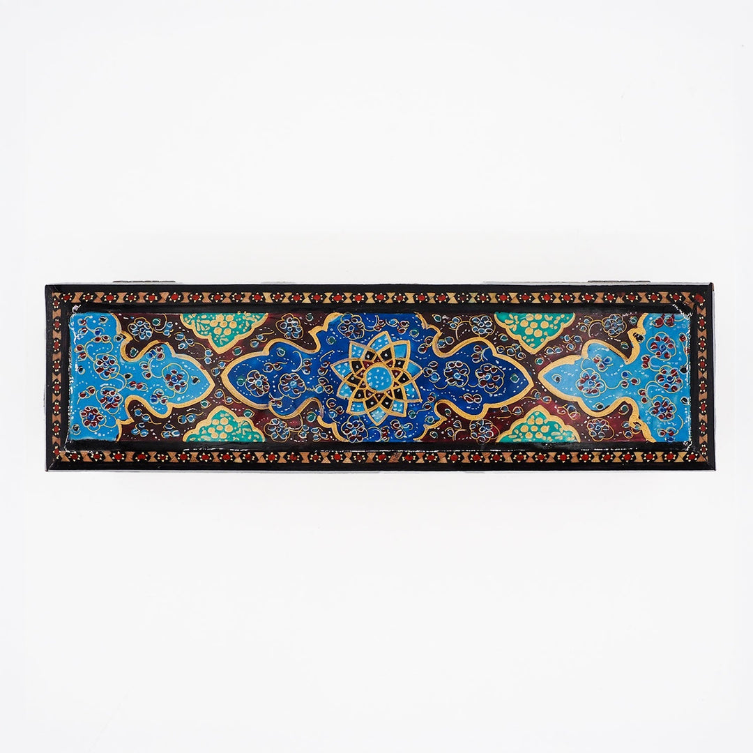 Traditional Motif | Handcrafted Hatem-Inlaid Wooden Box - WAAH397