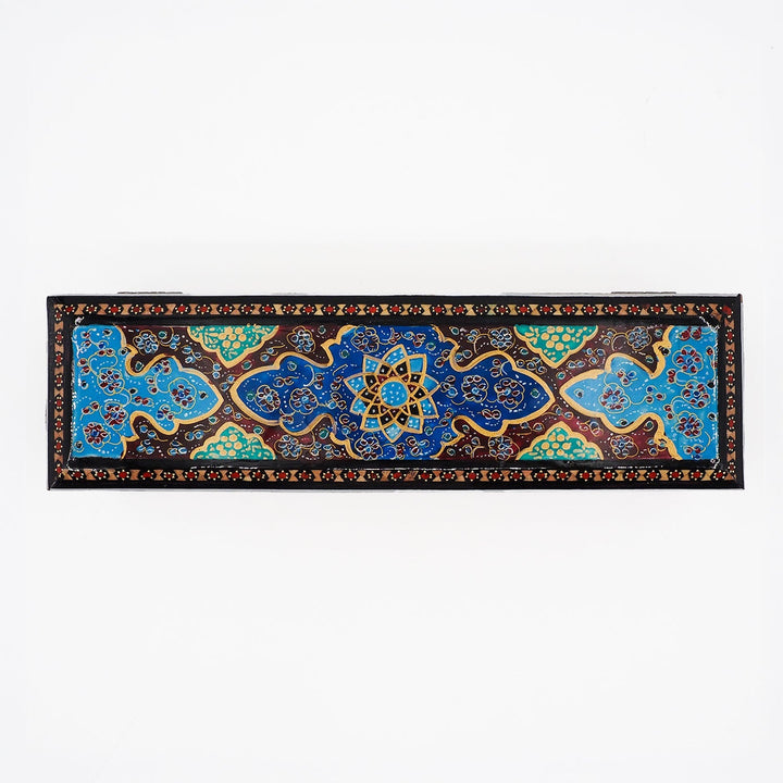 Traditional Motif | Handcrafted Hatem-Inlaid Wooden Box - WAAH397