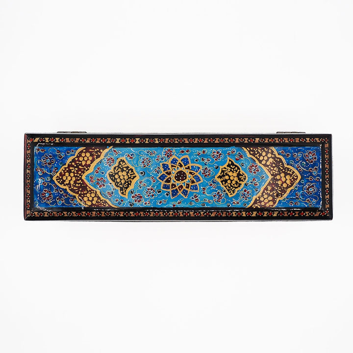 Traditional Motif | Handcrafted Hatem-Inlaid Wooden Box - WAAH398