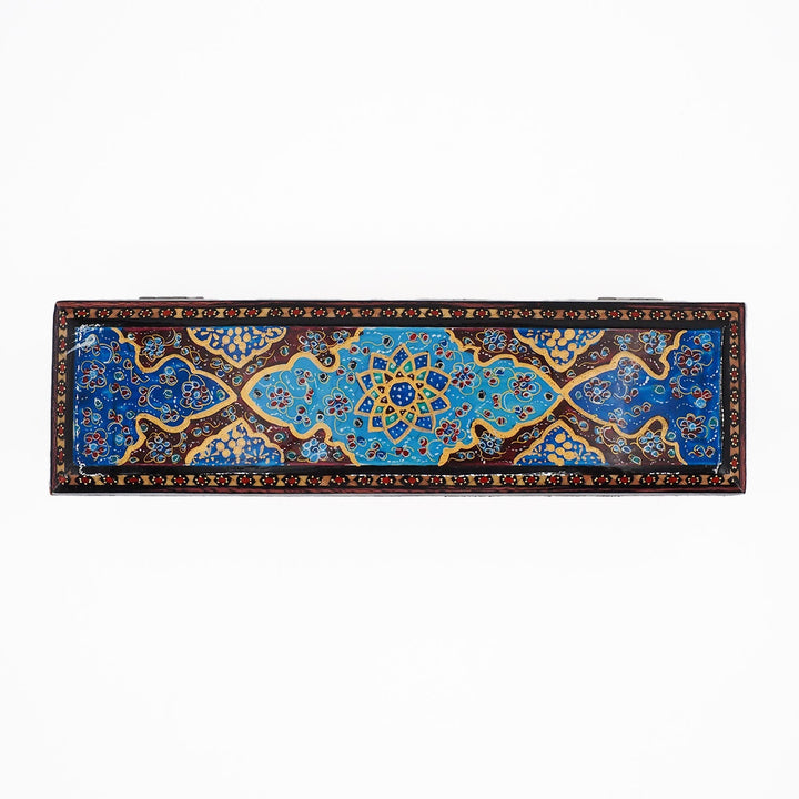 Traditional Motif | Handcrafted Hatem-Inlaid Wooden Box - WAAH402