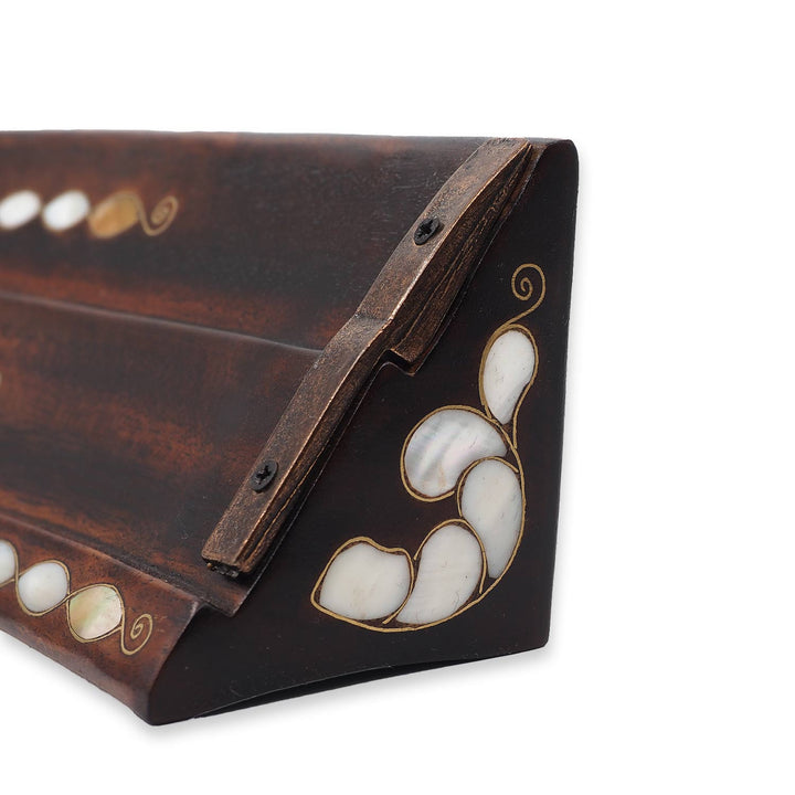 Handmade Mother-of-Pearl Mosaic and Abalone Inlaid Wooden Okey Set - WAAH481