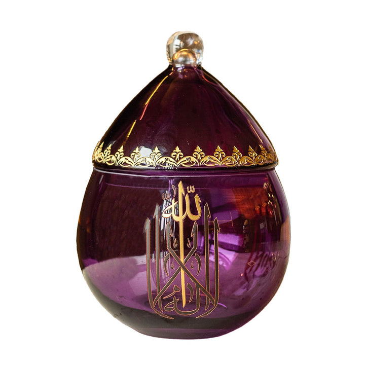 Binnur Purple Glass Bowl - WAMC006
