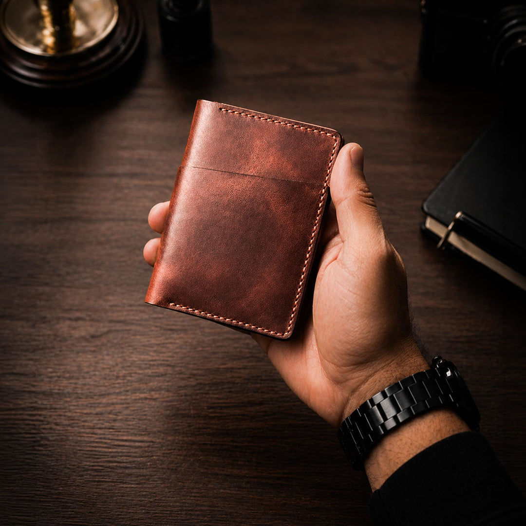 XL Vertical Wallet with Cash Pocket - WAD014
