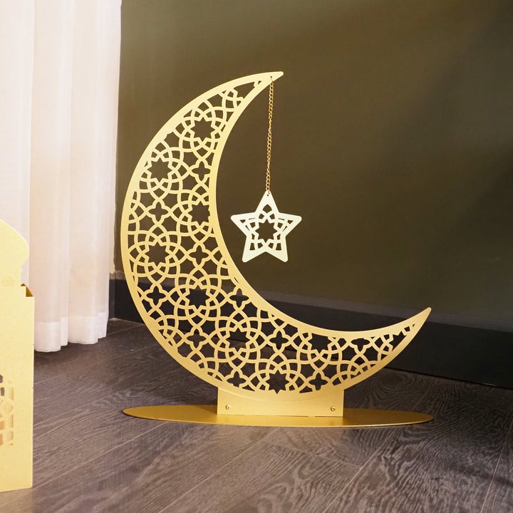 Metal Ramadan Moon Decor - WAMH169