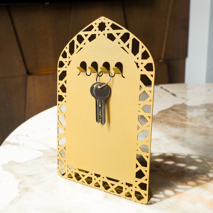 Islamic Pattern Metal Desktop Stand - WAMH202